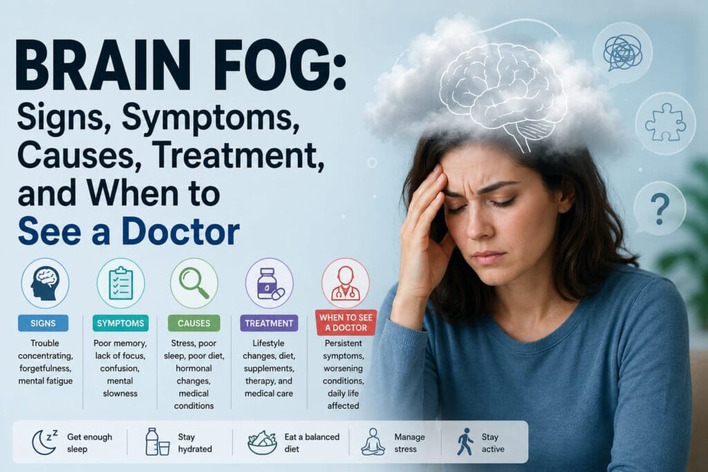 Brain Fog: Signs, Symptoms, Causes, Treatment